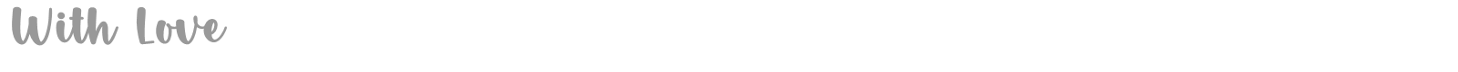 With Love font preview